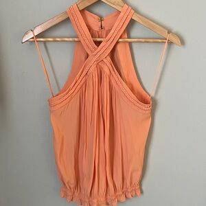 Ramy Brook Peach Halter Blouse